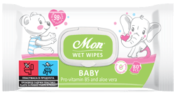 Wet Wipes Mon Baby Servetele umede cu vitamina B5 si aloe vera