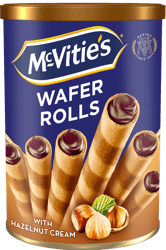 McVitie's Rulouri de napolitane umplute cu crema de alune
