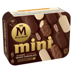 Magnum mini MIX Classic & Almond & White Inghetata cu ciocolata alune si ciocolata alba 8x55ml
