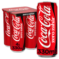 Coca Cola Zero Bautura racoritoare carbogazoasa 4 pack doza