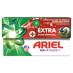 Ariel Extra Stain Removal Plus Detergent capsule pentru rufe, 33 spalari