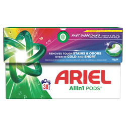 Ariel Detergent capsule pentru rufe colorate, 38 spalari