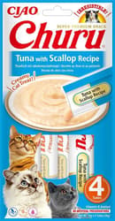 Inaba Creamy Cat Treats Churu Tuna & Clams