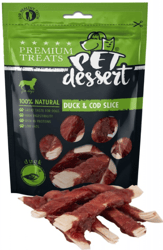 Pet's Dessert Duck Cod Slice Recompense pentru caini