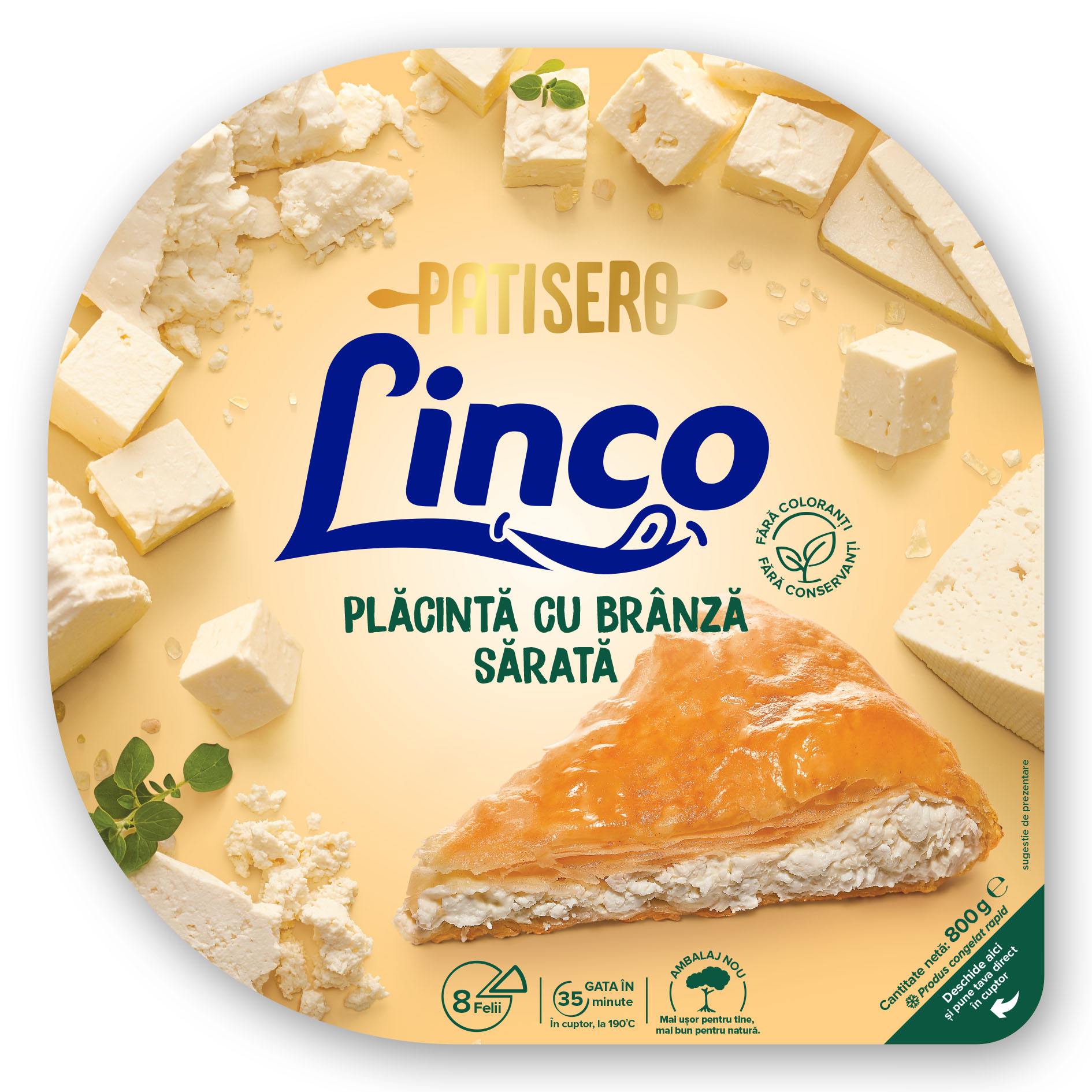 Linco Patisero Placinta la tava cu branza sarata