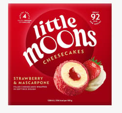 Little Moons Cheesecake cu mascarpone si capsune
