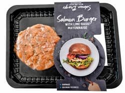 OCEANS Burger de somon cu lime si busuioc