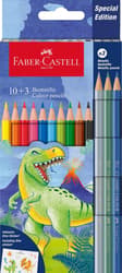 Faber-Castell Set creioane colorate 10+3 culori, dinozauri