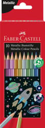 Faber-Castell Set creioane colorate metalizate, 10 culori