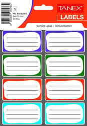 Tanex Set etichete scolare, asortate