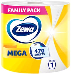 Zewa Mega Family Pack Prosoape de hartie, 2 straturi, 1 rola, 470 foi