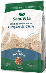 SanoVita Mini-rondele din orez cu hrisca si chia
