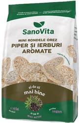 SanoVita Mini-rondele din orez cu piper si ierburi