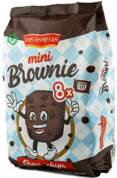 Delasheras Mini brownies cu chips de ciocolata 8x25g