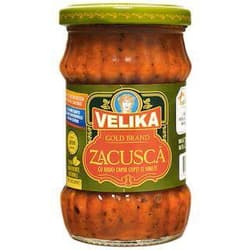 Velika Zacusca cu ardei capia copti si vinete