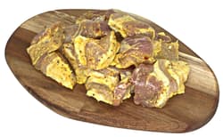 MEAT AND SALT Marbled Pork Cubes with Mustard and Beer
