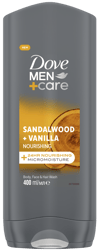 Dove Men+Care Sandalwood+Vanilla Gel dus