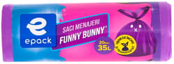 Epack Funny Bunny Saci menajeri HDPE mov 35l