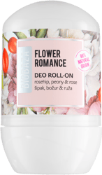 Biobase FLOWER ROMANCE Natural Alum Stone-Based Roll-On Deodorant for Women