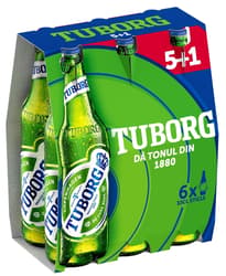 Tuborg Blonde Beer 5+1pack bottle