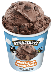 B&J Winter Chocolatey Orange Chunk