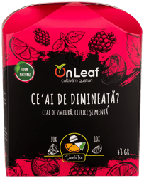 OnLeaf Ceai de zmeura, citrice si menta