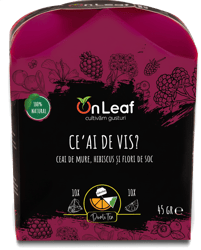 OnLeaf Ceai de mure, hibiscus si flori de soc