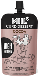 Miil Desert de branza cu continut ridicat de proteine, cu cacao pouch