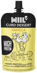 MIIL High protein vanilla curd dessert, pouch