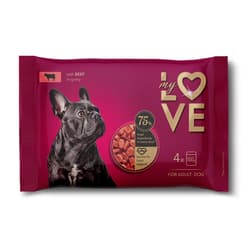My Love Set 4 Hrana umeda pentru caini cu vita in sos