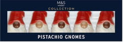 Marks & Spencer Figurina ciocolata alba cu lapte, decorata, umpluta cu crema de fistic si zahar caramelizat