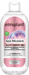 Elmiplant Glow Expert 4D Apa micelara iluminatoare pentru fata, ochi si buze, cu Prebiotice