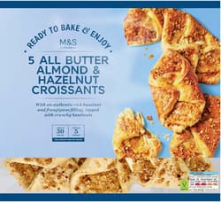 Marks & Spencer Croissante (20% unt) cu crema de migdale si alune 5 bucati