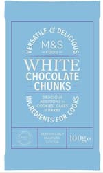 Marks & Spencer Food White Chocolate Chunks