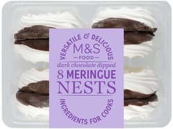 Marks & Spencer 8 Dark Chocolate Meringue Nests