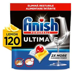 Finish Ultimate All In 1 Lemon Tablete pentru masina de spalat vase, 120 spalari