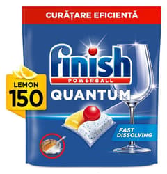 Finish Quantum Lemon Tablete pentru masina de spalat vase, 150 Spalari