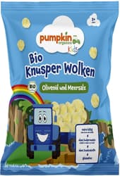 Pumpkin Organics ECO Snack crocant cu ulei de masline si sare de mare, 3 ani+
