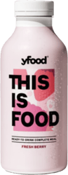 Yfood Bautura nutritiva, masa completa gata de consum, aroma de fructe de padure
