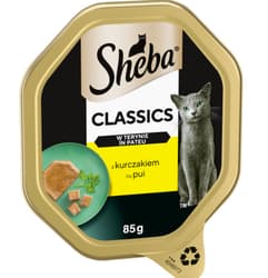 Sheba Classics Hrana umeda pentru pisici adulte, cu pui, in terina