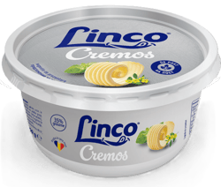 Linco Cremos 35%: Grasime tartinabila vegetala cu 35% continut de grasime