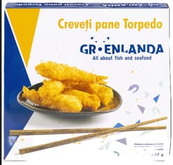 Groenlanda Torpedo breaded shrimps