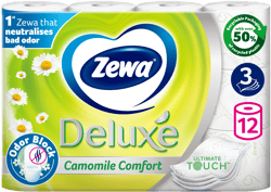 Zewa Deluxe Camomile Hartie igienica, 3 straturi, 12 role