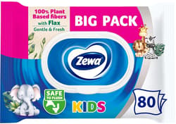 Zewa Kids Hartie igienica umeda, 80 bucati