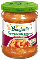 Bonduelle Sliced mushrooms and vegetables in spicy tomato sauce