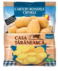 Casa Taraneasca Cartofi Rondele Crinkle neprajiti (fara ulei)