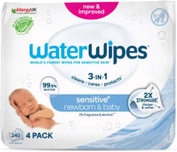 Water Wipes Servetele umede, 4 pachete x 60 buc