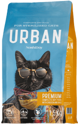 Urban Sterile Adult Dry Cat Food with Chicken and Rice
