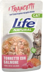 Life Plic pentru pisici adult cu bucati de ton si somon
