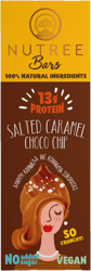 Nutree Baton Proteic Raw Vegan Salted Caramel Choco Chip fara gluten